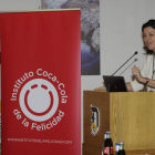 La escritora Alejandra Vallejo-Nájera, durante su intervención en el Club de Prensa.