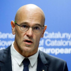 Raül Romeva durante una intervención en Bruselas.