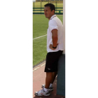 Ángel Luis Camacho se muestra satisfecho del rendimiento de su equipo y espera que el play off de ascenso sirva de premio para su plantel.