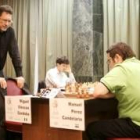 El campeón de España, Miguel Illescas, en un momento de la compleja partida de ayer