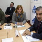 Cascos, durante la reunión de la Comisión Directiva de Foro Asturias.
