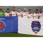 El equipo indio Delhi Dynamos FC que dirige el técnico burgalés Miguel Ángel Portugal. MARCIANO