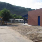 Imagen de la obras exteriores del edificio de la guardería de Cistierna.