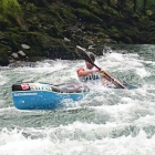 Fidalgo durante su participación ayer en el Mundial de Bosnia. DL