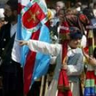 La bandera del Bierzo también salió a las calles de Ponferrada