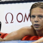 Yuliya Efimova, tras nadar los 100 braza en la piscina de Río.