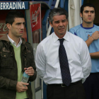 David Amaral junto a Juan Fuentes en su etapa como entrenador de la Ponferradina.