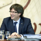 El presidente de la Generalitat, Carles Puigdemont. ANDREU DALMAU