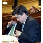 Baudilio Tomé, en una imagen de archivo, en su escaño del Congreso