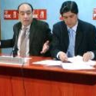 Los procuradores socialistas Francisco Ramos y Fernando Benito explicaron las enmiendas presentadas