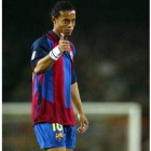 Ronaldinho fue el protagonista del último Barcelona-Real Sociedad