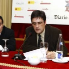 Juan Manuel Molina junto a Nicolás Miñambres durante la ponencia