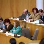 Los concejales del PSOE durante la celebración de un Pleno anterior