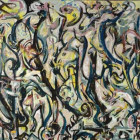 Fragmento del gran 'Mural' de 1943 que Jackson Pollock pintó para Peggy Guggenheim.