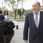 El juez del 'caso Auditorio', Julián Pérez-Templado, llega al juzgado, el pasado 6 de marzo, para interrogar a Pedro Antonio Sánchez.