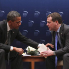 Barack Obama, con su homólogo ruso Dmitry Medvedev en la Cumbre sobre Seguridad Nuclear.