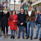 López Aguilar, ayer, en Peñaranda de Bracamonte.