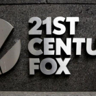 El logo de Fox News en su cuartel general en Manhattan.