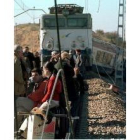 Foto del día del descarrilamiento del Talgo en Reliegos, el 16 de enero