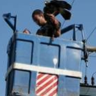 Imagen de las tareas de rescate, que se produjeron ayer tarde