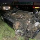 stado en el que quedó uno de los vehículos implicados en el accidente