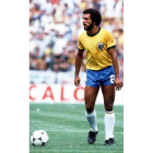 Sócrates durante el Mundial de fútbol de 1982 en España.