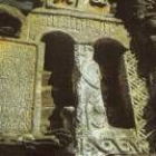 Imagen de la lápida visigótica de Montes de Valdueza que fue robada este año