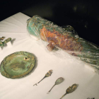 Detalle de los objetos recuperados del fondo del mar