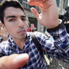 Luis Suárez, a su llegada a Lausana para comparecer ante el TAS.