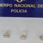 La heroína intervenida por los agentes del Cuerpo Nacional de Policía de Ponferrada. CNP