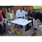 Astriz Rodríguez, Teresa Mata, Francisco Álvarez, Manuel Fresno y José Manuel López, ayer. CASTRO