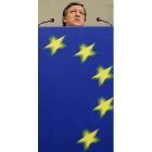 Durao Barroso, durante la rueda de prensa de ayer