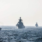 Los ejércitos de Rusia, Irán y China se despliegan en el Océano Índico para realizar maniobras navales y «combatir la piratería». IRANIAN ARMY