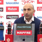 Abelardo no pudo contener la emoción en la rueda de prensa de despedida.