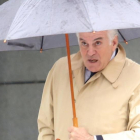 Luis Bárcenas a la entrada de la Audiencia Nacional
