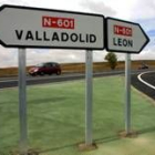 Varios de los tramos de la N-601 que comunica León con Valladolid son considerados puntos negros