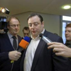 El líder de la N-VA, Bart de  Wever, a su llegada a una reunión de los soberanistas flamencos.