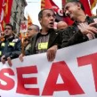 Manifestación de los trabajadores de Seat por Barcelona la pasada semana