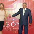 La consejera de Cultura y Turismo, Alicia García, y el alcalde de León, Emilio Gutiérrez.