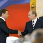 Médvédev recibe el reconocimiento de Putin  tras ser nombrado tercer presidente de Rusia