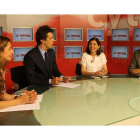 Marisa Vázquez, Miguel Ángel Blanco, Misericordia Bello y Juan Carlos Franco, en el programa La Tertulia de esta semana. L. DE LA MATA