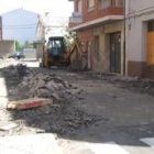 La calle Manuel Fernández Núñez, actualmente en obras por el Plan de Accesibilidad