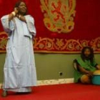 Un momento del espectáculo del músico de Guinea-Bissau Oli Silva