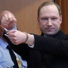 Anders Behring Breivik, a su llegada a una vista oral, el pasado 6 de febrero, en Oslo.