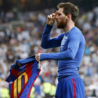 Cristiano no se mostró fino frente al FC Barcelona. KIKO HUESCA