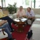 Miguel Alejo recibió a  los directivos de la asociación leonesa de Amigos del Ferrocarril