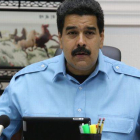 Nicolás Maduro, durante la reunión de su Gabinete, este jueves en Caracas.