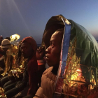 Operación de rescate de Proactiva Open Arms con el 'Golfo Azzurro'.