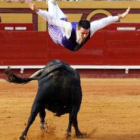 Imagen de archivo de un festival de recortadores .