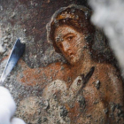 El fresco de Leda y el cisne reaparece en Pompeya.